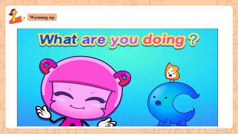 人教新目标版英语七下Unit 6《I’m watching TV.》  SectionA 1a-2c课件+素材包03