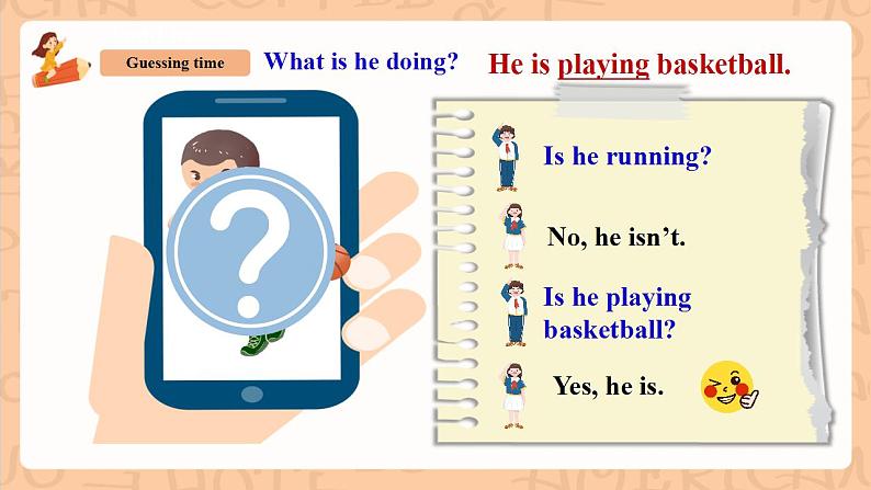 人教新目标版英语七下Unit 6《I’m watching TV.》  SectionA 2d&Grammar focus-3c课件+素材包08