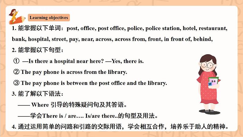 人教新目标版英语七下Unit 8 《Is there a post office near here》  SectionA (1a-2c )课件第2页