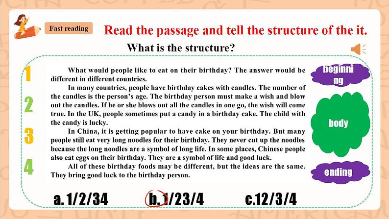 人教新目标版英语七下Unit 10《I’d like some noodles. 》SectionB 2a-2c 阅读课件+素材包07