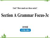 人教新目标版英语七年级上册 Unit 7 How much are these socksSection A Grammar Focus-3c课件