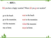 人教新目标英语八年级上册Unit 1 Where did you go on vacation Section A (1a-2d)课件