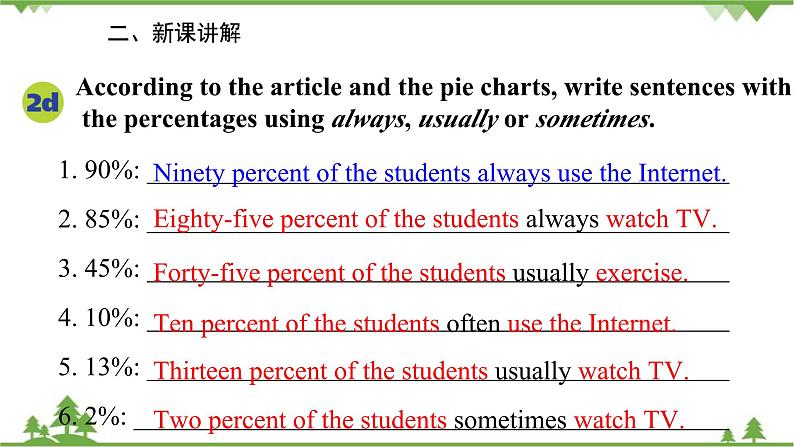 人教新目标英语八年级上册Unit 2 How often do you exercise Section B (2a-2e)课件07