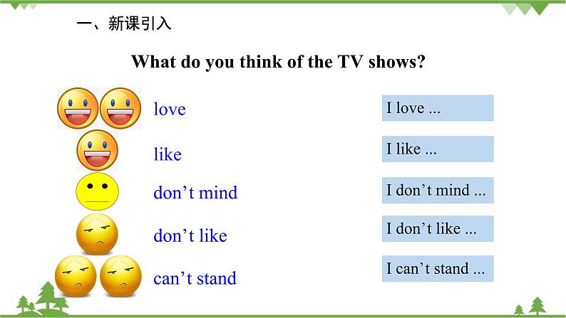 人教新目标英语八年级上册Unit 5 Do you want to watch a game show Section A (1a-2d)课件第3页