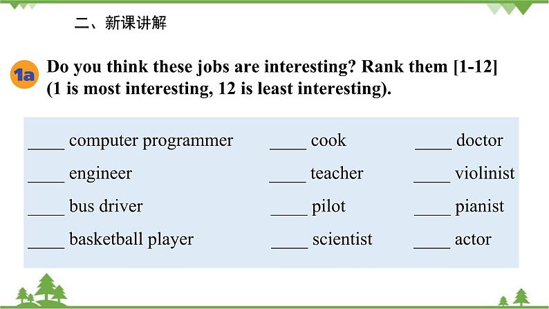 人教新目标英语八年级上册Unit 6 I'm going to study computer science Section A (1a-2d)课件第4页