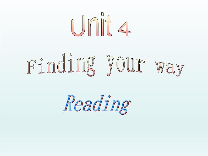 译林版英语七年级下册 Unit4 Finding your way_ 课件01