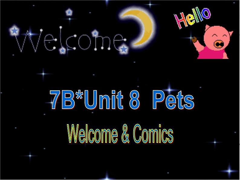 译林版英语七年级下册 Unit 8 Pets GrammerWelcome to the unit 课件02