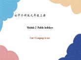 外研版英语九年级上册Module 2 Public holidays Unit 3 Language in use课件