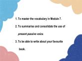 外研版英語九年級上冊Module 7 Great books Unit 3 Language in use課件