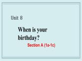 人教版英语七年级上册 Unit 8 Section A (1a-1c) 课件