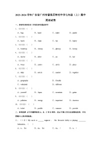 广东省广州市番禺区钟村中学2023-2024学年七年级上学期期中英语试卷