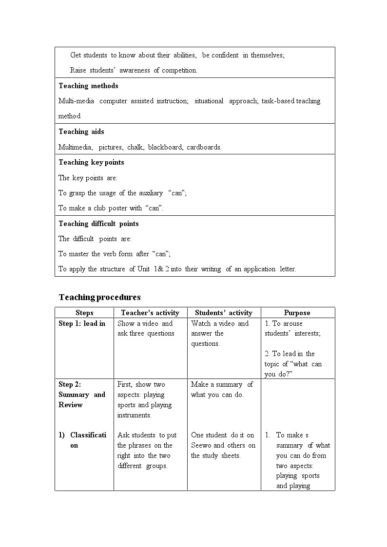 外研版英语七年级下册 Module 2 Unit 3 Language in use(1) 教案02
