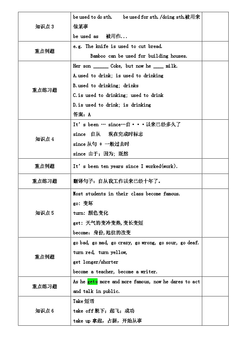 Unit4 I used to be afraid of dark.教案  人教版英语九年级全册02