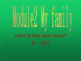 外研版英语七年级上册Module 2：My family模块教学设计unit1 Is this your mum第二课时课件PPT