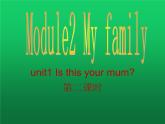 外研版英語七年級上冊Module 2：My family模塊教學設計unit1 Is this your mum第二課時課件PPT