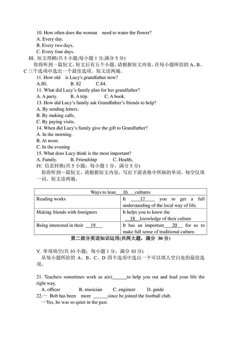 2022年安徽省合肥包河区英语二模试题(图片版，含答案)02