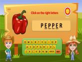 中小学英语 打字拼词vegetables类 游戏课件+素材