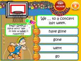 中小学英语 时态 篮球选择题 游戏课件+素材