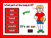 中小学英语 中小学英语 身体部位 body parts游戏课件+素材