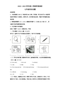 山东省临沂市临沭县2022-2023学年七年级上学期期末考试 英语试题（含解析）