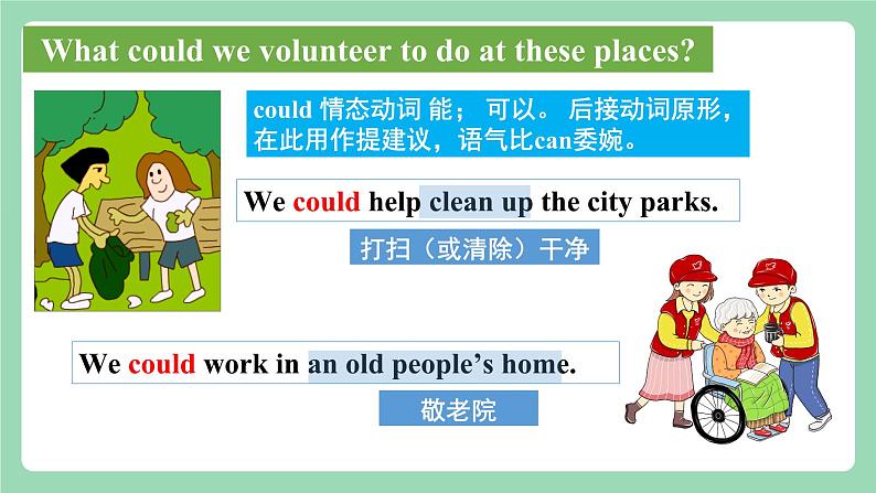 【公开课】人教新目标版八下Unit 2《 I'll help to clean up the city parks.》 SectionA 1a-2c 课件+素材包07