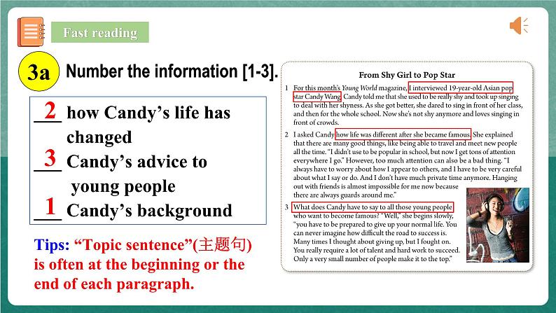 【公开课】人教版新目标英语九年级 Unit4 SectionA 3a-3c 课件+素材07