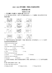 天津市第十四中学2022-2023学年九年级上学期期末练习英语试题(无答案)