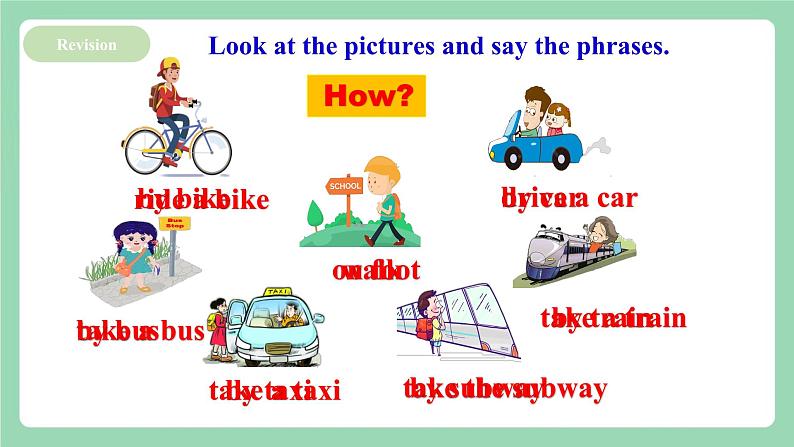 【公开课】人教新目标版英语七下Unit3 《How do you get to school ？》 SectionB 3a-selfcheck 课件+视频04