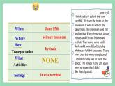 【公开课】人教新目标版英语七下  Unit 11 《How was your school trip？》SectionB 3a-selfcheck 课件+素材