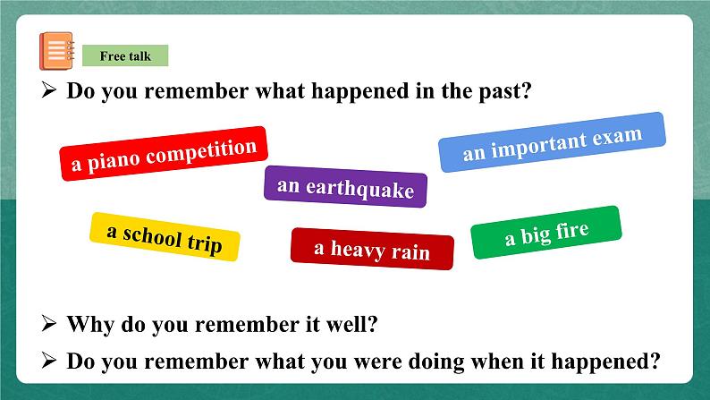 人教新目标八下英语 Unit 5 《What were you doing when the rainstorm came》  Section B 3a-self check 同步课件+音视频04