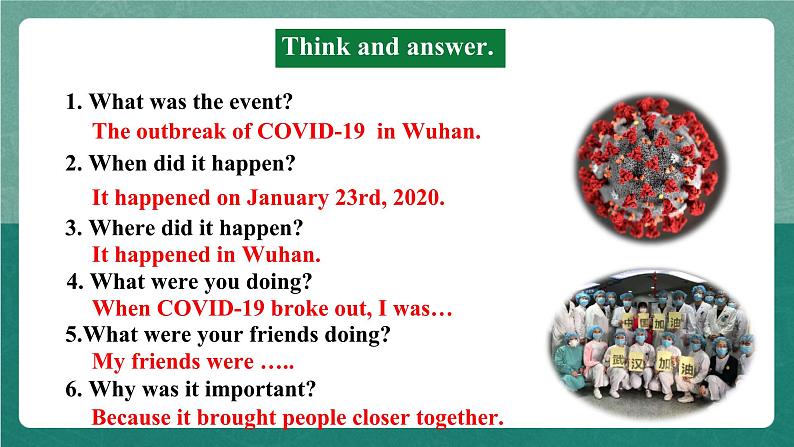 人教新目标八下英语 Unit 5 《What were you doing when the rainstorm came》  Section B 3a-self check 同步课件+音视频06