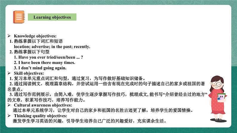 人教新目标八下英语 Unit 9《 Have you ever been to a museum 》 Section B 3a-selfcheck 同步课件+音视频02