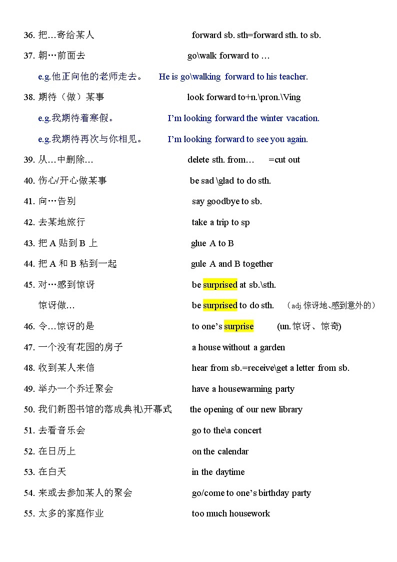 Unit 9 复习总结知识点 人教版英语八年级上册03