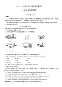 山东省临沂市莒南县2022-2023学年九年级上学期期末考试英语试题