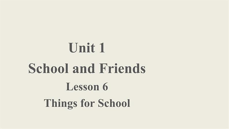 2023-2024学年英语冀教版七年级上册 Unit 1 Lesson 6 课件（七上）01