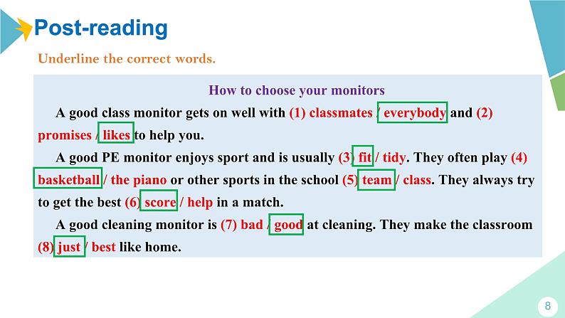 外研版七年级英语下册课件 module 2 Unit 2 I can run really fast08