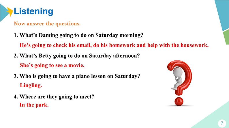 Unit 1 What are you going to do at the weekend（课件）第7页