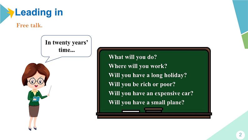 外研版七年级英语下册课件 module 4 Unit 2 Every family will have a small plane02