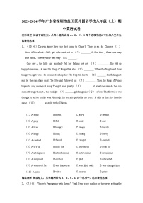 广东省深圳市盐田区外国语学校2023-2024学年八年级上学期期中英语试卷