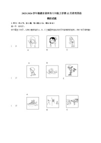 2023-2024学年福建省泉州市八年级上学期12月联考英语模拟试题（含答案）