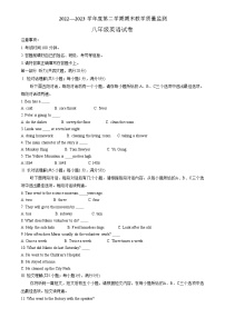 安徽省宣城市2022—2023学年八年级下学期期末教学质量监测英语试题