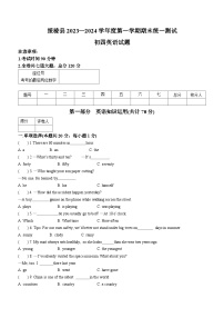 黑龙江省绥化市绥棱县2023-2024学年九年级上学期期末英语试题