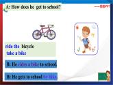 Unit 5 How do you get to school？ Section A Period 2（课件）六年级英语下册同步精品课堂（鲁教版）