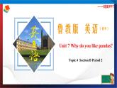 Unit 7 Why do you like pandas？ Section B Period 2（课件）六年级英语下册同步精品课堂（鲁教版）