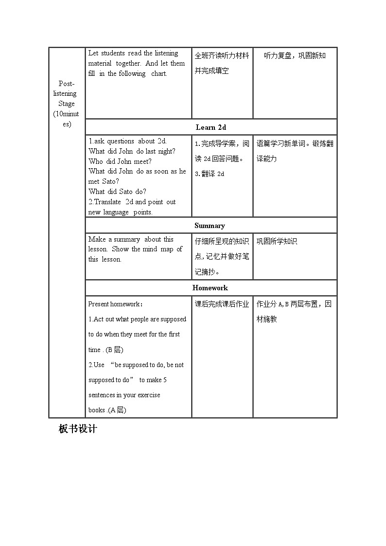 Unit 10 第1课时 (Section A 1a-2d)（教学设计）-2023-2024学年九年级英语全册同步精品课件+导学案+分层作业(人教新目标Go for it)第3页