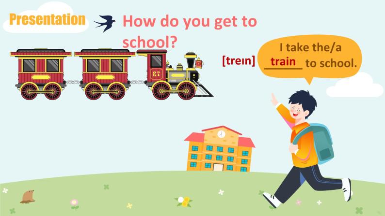 人教版初中英语七年级下册 Unit3 How do you get to school？ SectionA 1a-2d 听说课件06