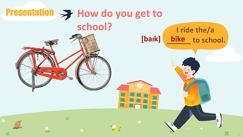 人教版初中英语七年级下册 Unit3 How do you get to school？ SectionA 1a-2d 听说课件08