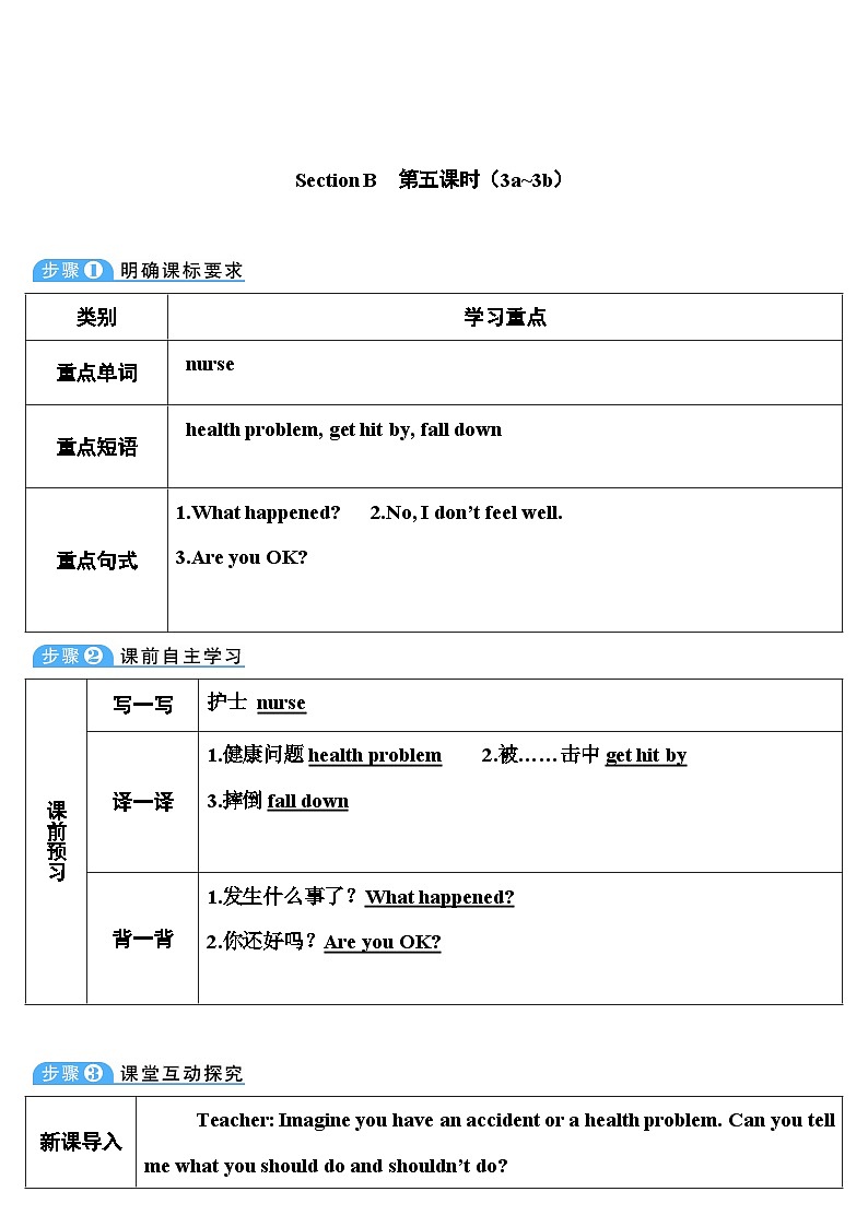 Unit 1 第6课时（B 3a-Self Check） 8年级人教英语下册{课件+导学案]01