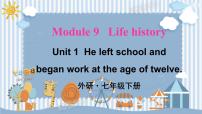 外研版 (新标准)七年级下册Unit 1 He left school and began work at the age of twelve.课文内容ppt课件