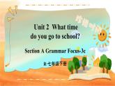 Unit 2 第2课时（A Grammar Focus-3c） 7年级人教英语下册{课件+教案]